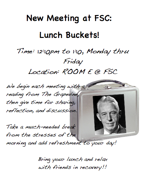 Lunch Buckets AA Meeting